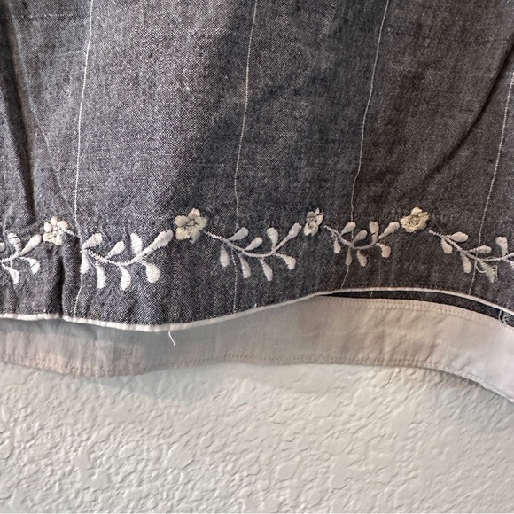Handmade Maharaja Handcrafted 2-Piece Set Gray Embroidered Tunic & Pants Lounge - Picture 13 of 15